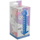 Заказать Голубая анальная вибропробка Twisted Anal Plug - 13 см.