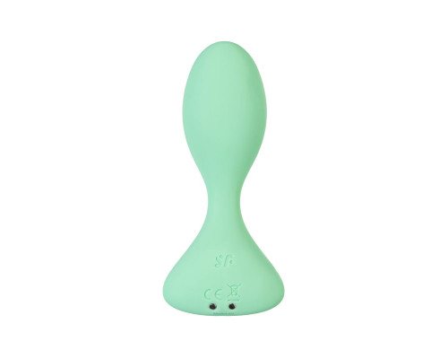 Заказать Зеленая анальная втулка с вибрацией Satisfyer Trendsetter