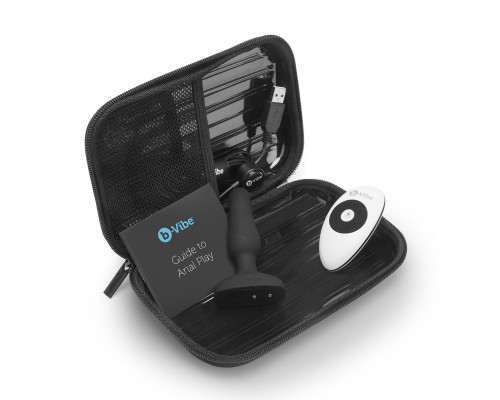 Заказать Анальная вибропробка чёрного цвета NOVICE REMOTE CONTROL PLUG BLACK - 10,2 см.