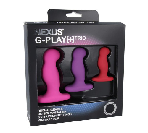 Набор из 3 цветных вибровтулок Nexus G-Play+ Trio