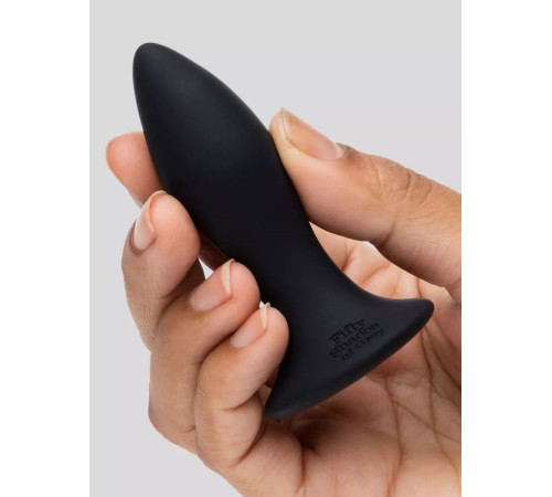 Черная анальная вибропробка Sensation Rechargeable Vibrating Butt Plug - 8,9 см.