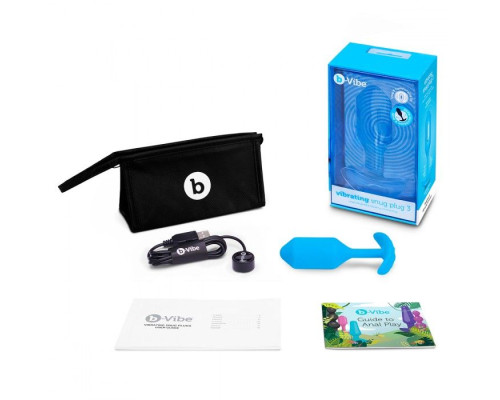Заказать Голубая вибропробка для ношения B-vibe Snug Plug 3 - 12,4 см. Заказать Голубая вибропробка для ношения B-vibe Snug Plug 3 - 12,4 см.