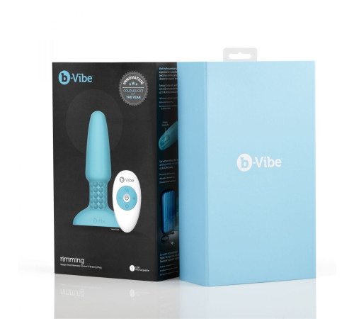 Голубая вибропробка с ротацией шариков RIMMING REMOTE CONTROL PLUG TEAL - 15,2 см. Голубая вибропробка с ротацией шариков RIMMING REMOTE CONTROL PLUG TEAL - 15,2 см.