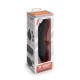 Заказать Черный анальный вибратор 7  Slim Anal Realistic Vibrator - 20 см.