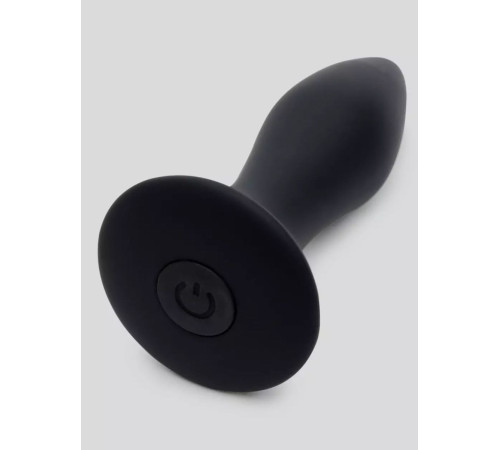Черная анальная вибропробка Sensation Rechargeable Vibrating Butt Plug - 8,9 см.