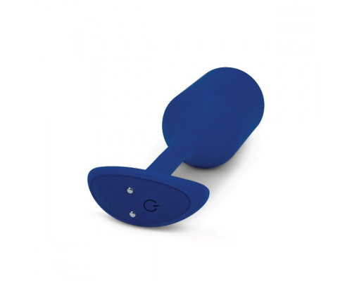 Заказать Синяя пробка для ношения с вибрацией Snug Plug 4 - 14 см.