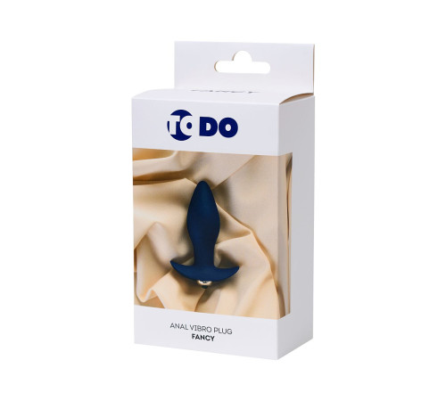 Синяя анальная вибровтулка Fancy - 10,7 см.