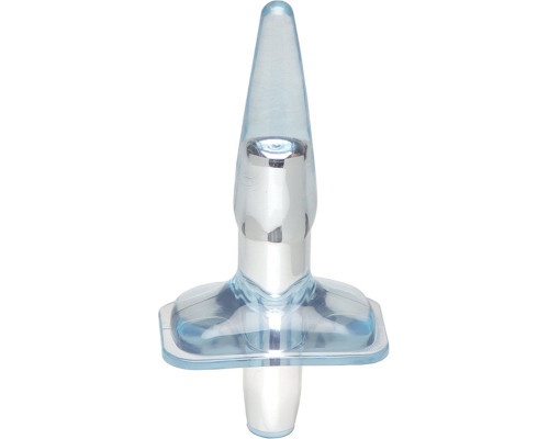 Заказать Голубая анальная пробка Purrfect Plug - 9,5 см.