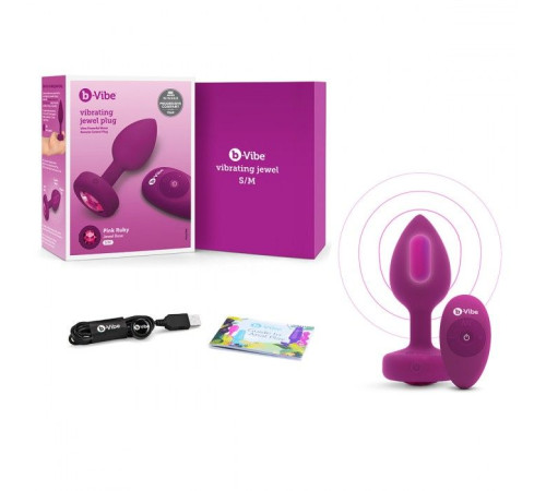 Ярко-розовая анальная вибровтулка с кристаллом Vibrating Jewel Plug S/M - 10 см. Ярко-розовая анальная вибровтулка с кристаллом Vibrating Jewel Plug S/M - 10 см.