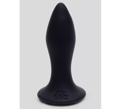 Черная анальная вибропробка Sensation Rechargeable Vibrating Butt Plug - 8,9 см.