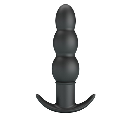 Черный анальный вибростимулятор Aeaeas - 11 см.