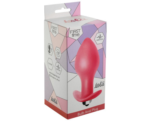 Заказать Розовая анальная вибропробка Bulb Anal Plug - 10 см.