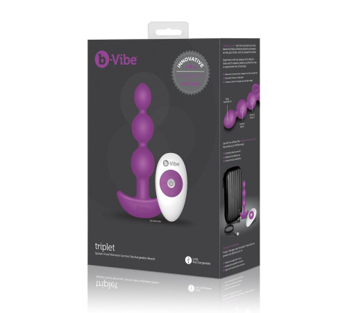Анальная виброёлочка TRIPLET ANAL BEADS FUCHSIA - 14 см. Анальная виброёлочка TRIPLET ANAL BEADS FUCHSIA - 14 см.