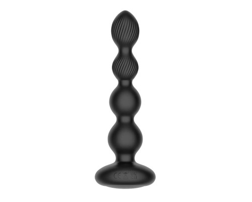 Заказать Черная анальная виброёлочка Nexus Tornado Beaded Probe Large с функцией вращения