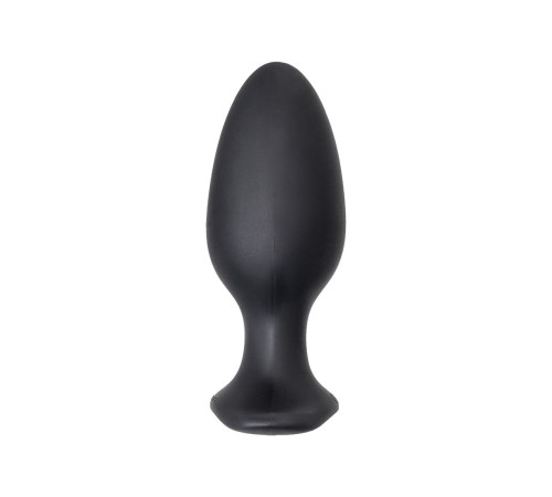 Черная анальная вибропробка HUSH 2 Size L - 12,1 см.
