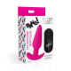 Заказать Розовая анальная вибропробка с пультом ДУ 21X Remote Control Vibrating Silicone Butt Plug - 10,4 см.