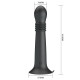 Черный стимулятор с поступательными движениями и вращением Stellan - 19,1 см.