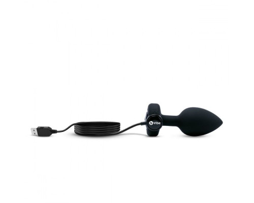 Заказать Черная анальная вибровтулка с кристаллом Vibrating Jewel Plug M/L - 10,5 см.