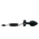 Заказать Черная анальная вибровтулка с кристаллом Vibrating Jewel Plug M/L - 10,5 см.
