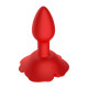 Красный анальный вибростимулятор в форме розы