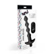 Заказать Черные анальные бусы с вибрацией и пультом ДУ 28X Remote Control Vibrating Silicone Anal Beads - 19 см.