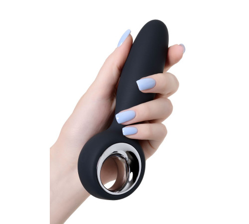 Черный анальный стимулятор Sagitta - 15 см.