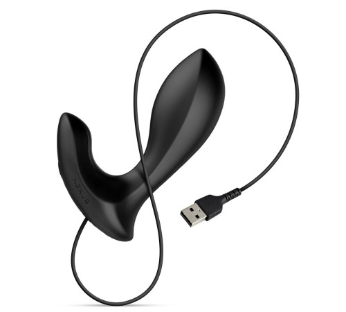 Черная анальная вибровтулка Nexus Duo Plug - 9,8 см.