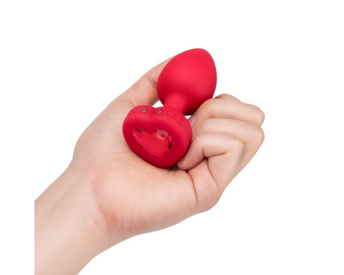 Заказать Красный анальный плаг с кристаллом-сердцем Vibrating Heart Shape Jewel Plug M-L Заказать Красный анальный плаг с кристаллом-сердцем Vibrating Heart Shape Jewel Plug M-L