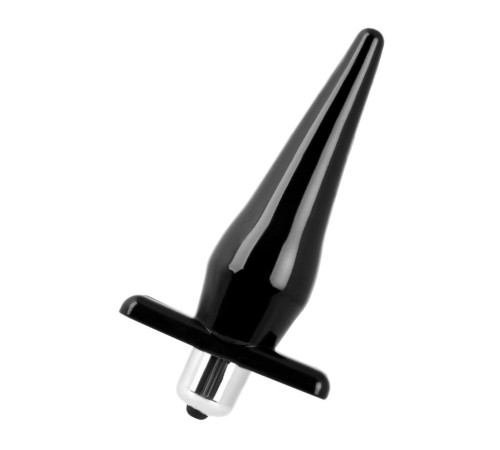 Черная водонепроницаемая вибровтулка Black Red - 12,7 см.