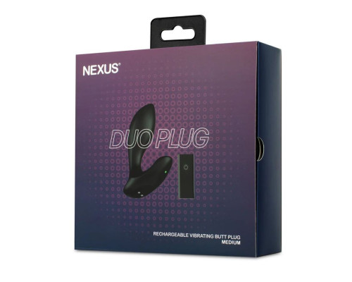 Заказать Черная анальная вибровтулка Nexus Duo Plug Medium