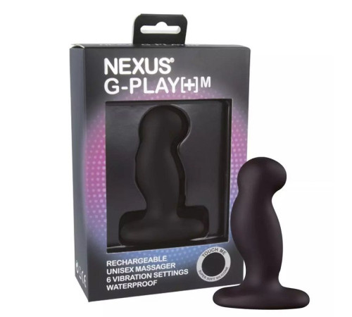 Черный анальный вибростимулятор Nexus G-Play+ M