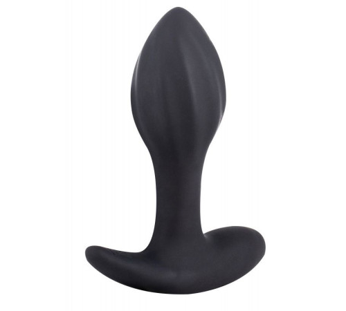 Черная перезаряжаемая анальная вибропробка Allure - 10,3 см.