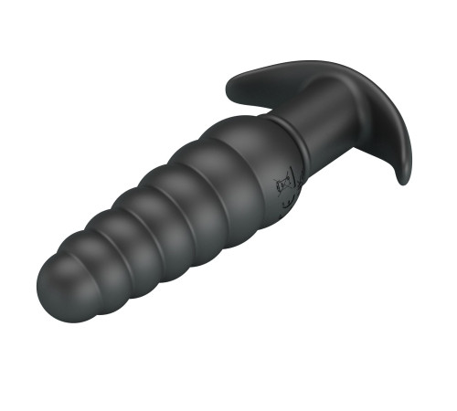 Черный анальный вибростимулятор Aeolis - 11 см.