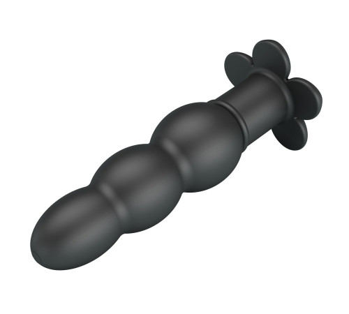 Черный анальный вибростимулятор Jadier - 11 см.