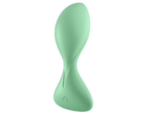 Заказать Зеленая анальная втулка с вибрацией Satisfyer Trendsetter