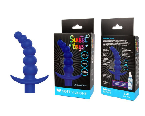 Заказать Синяя вибрирующая анальная елочка Sweet Toys - 10,8 см. Заказать Синяя вибрирующая анальная елочка Sweet Toys - 10,8 см.