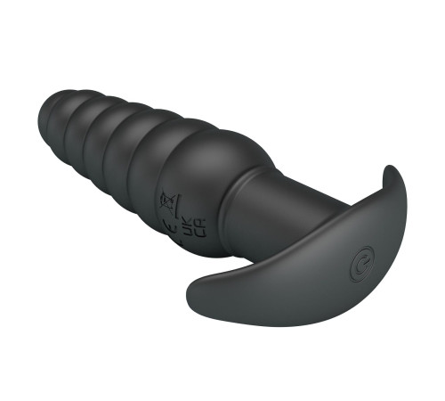 Черный анальный вибростимулятор Aeolis - 11 см.