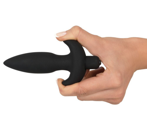Анальная вибровтулка с 5 скоростями вибрации Vibrating Plug Small - 13 см.
