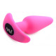 Заказать Розовая анальная вибропробка с пультом ДУ 21X Remote Control Vibrating Silicone Butt Plug - 10,4 см.