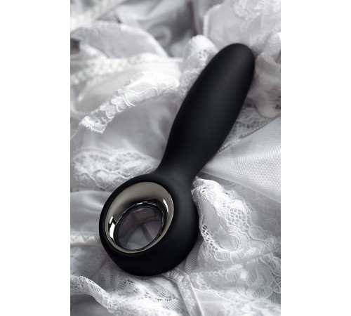 Черный анальный стимулятор Sagitta - 15 см.