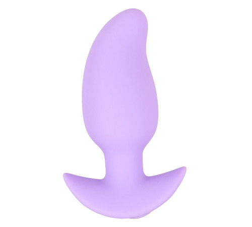 Сиреневая анальная пробка с вибрацией Cuties Vibrating Mini Butt Plug - 8 см.