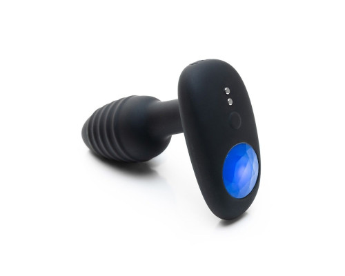 Заказать Черный интерактивный вибратор OhMiBod Lumen for Kiiroo с подсветкой - 10,2 см.