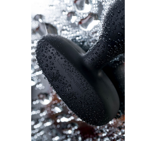 Черный анальный стимулятор с вибрацией и вращением Ridge - 17,2 см.