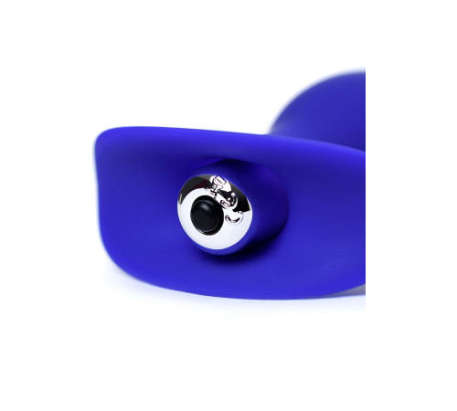 Синяя анальная вибровтулка Fancy - 10,7 см.