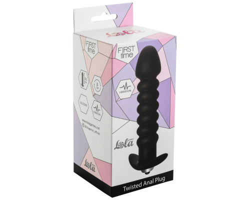 Заказать Чёрная анальная вибропробка Twisted Anal Plug - 13 см. Заказать Чёрная анальная вибропробка Twisted Anal Plug - 13 см.