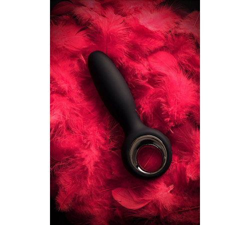 Черный анальный стимулятор Sagitta - 15 см.