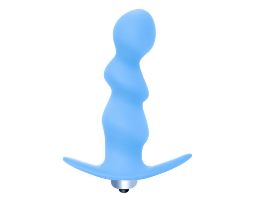 Заказать Голубая фигурная анальная вибропробка Spiral Anal Plug - 12 см. Заказать Голубая фигурная анальная вибропробка Spiral Anal Plug - 12 см.