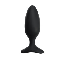 Черная анальная втулка LOVENSE Hush 2 (M) - 13,5 см.