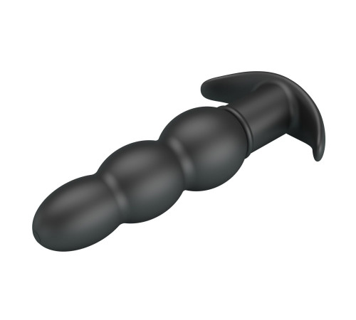 Черный анальный вибростимулятор Aeaeas - 11 см.