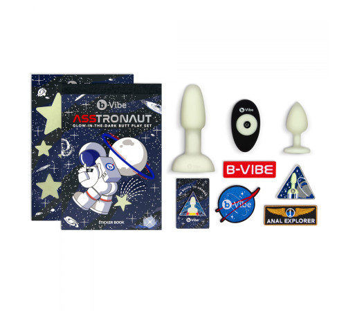 Набор ASStronaut из 2 светящихся в темноте пробок